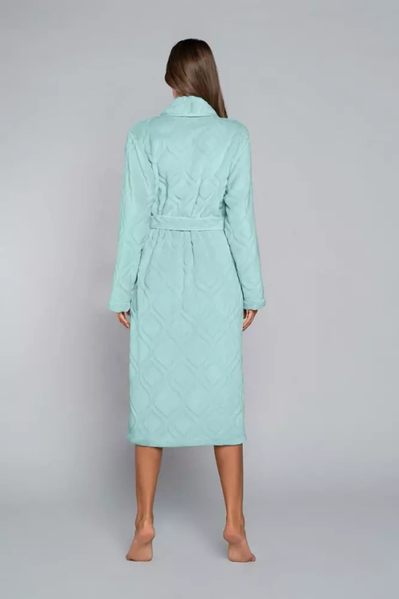 Morena Vestaglia da donna in pile Moda italiana - menta