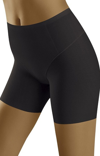 Pantaloncini da donna Eco-Oh Wolbar nero - modellanti, in cotone con elastan, snellenti