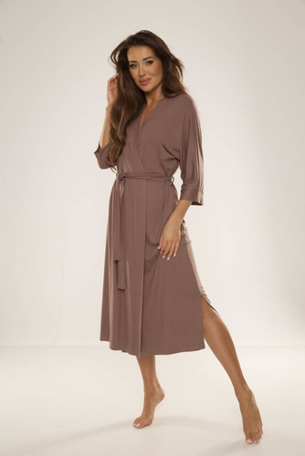 942 Visa Vestaglia lunga De Lafense - mocca