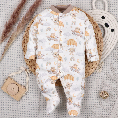 ABN-5506 Pagliaccetto neonato Nini Sky Journey 100% cotone organico per neonati