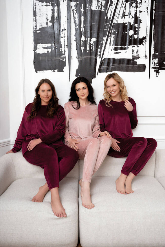 Akara Set da donna Italian Fashion - rosa cipria