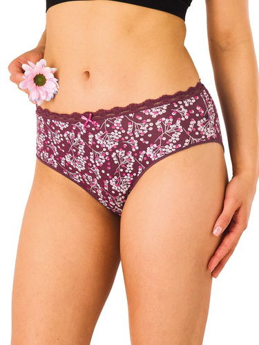 Slip midi bikini Key LPC 557 B26 A2 2-pack in cotone fantasia