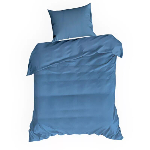 Biancheria da letto MI in microfibra Eurofirany morbida con cerniera 100% poliestere blu