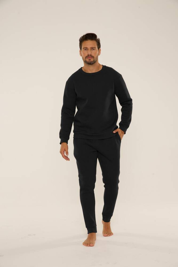 813 Indigo Tuta da uomo di De Lafense - nero