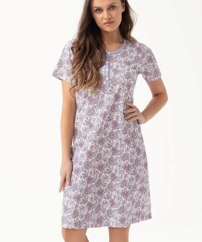 260 Camicia da notte donna Luna - erica, cotone, classica