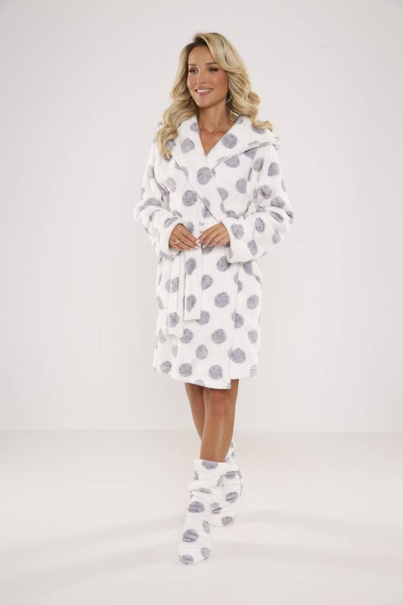 323 Vestaglia Forex a pois - ecrù