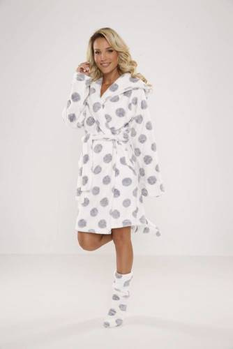 323 Vestaglia Forex a pois - ecrù