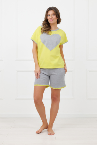 Pigiama Sabrina Italian Fashion 100% cotone – manica corta, shorts