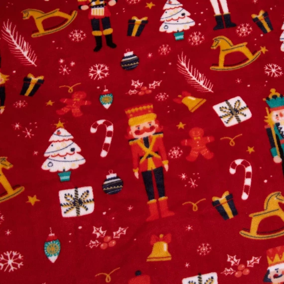 Merry Cozy Christmas orsacchiotto rosso biancheria da letto Spod Igły i Nitki- 210gsm peluche microfibra