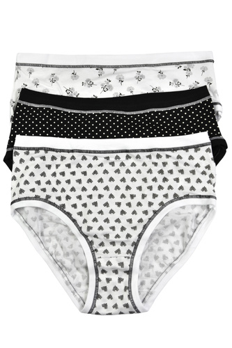 3362 MINI-2H100 Confezione da 3 mutandine Cotonella da donna in cotone, taglio mini