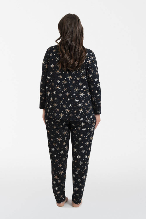 Laponia Pigiama da donna manica lunga, pantaloni lunghi Moda italiana - stampa