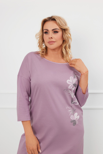 Camicia da notte Ibena, manica 3/4 Moda Italiana - erica