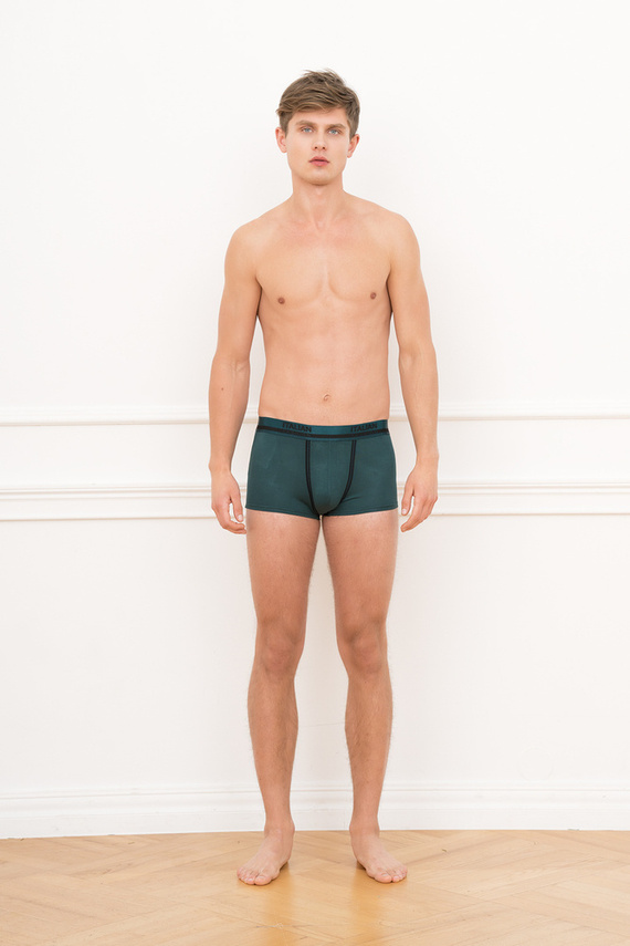 Umberto boxer uomo Moda italiana - verde scuro