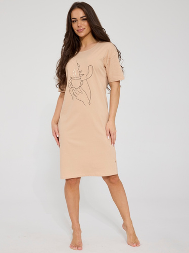 Cornette 167/350 Florence camicia da notte bianca 100% cotone