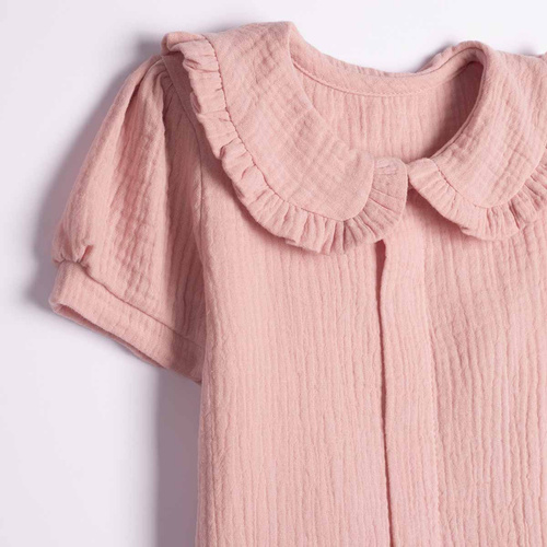 Camicia bambina Nicol 224301 mussola 100% cotone manica corta
