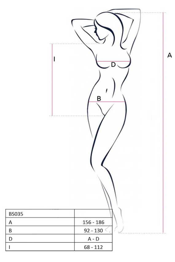 BS035 Bodystocking Passion bianco