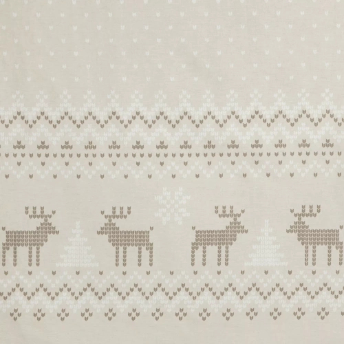 Biancheria da letto natalizia Luke Eurofirany beige - cotone ranforce, reversibile