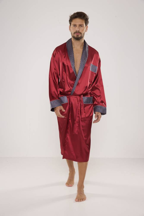 940 Accappatoio in raso da uomo Forex - marrone