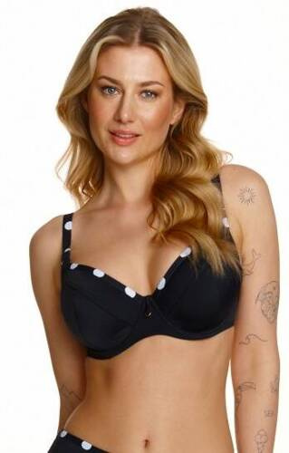 Reggiseno da bagno Paros Big Lupoline - Nero