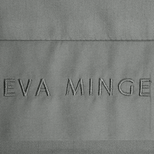 1C Elegante biancheria da letto in raso Eva Minge Eurofirany acciaio | macrosatin 100% cotone