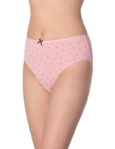 Lama L-122 BI-65 rosa/nero - slip bikini in cotone classico, 3 pezzi inclusi
