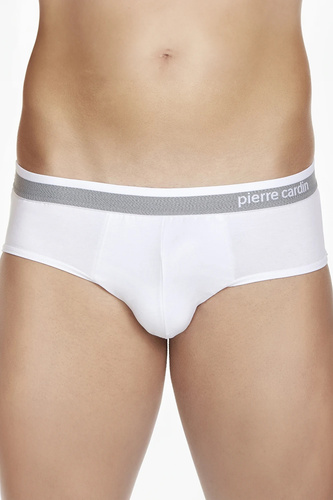 PCU 402 Pierre Cardin bianco - Slip classico da uomo in cotone, comodo da indossare tutti i giorni