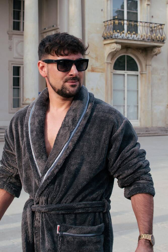 716 Vestaglia da uomo Rafael De lafense - grafite