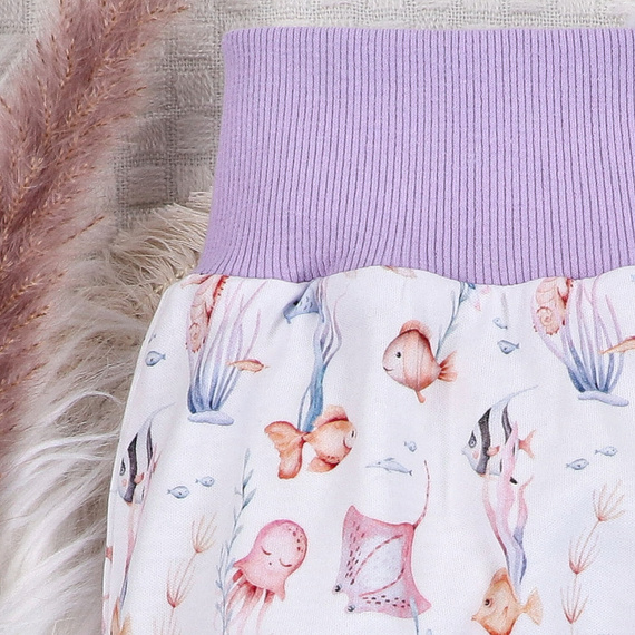 ABN-5484 Mondo sommerso Mezzi calzini in cotone biologico di Nini