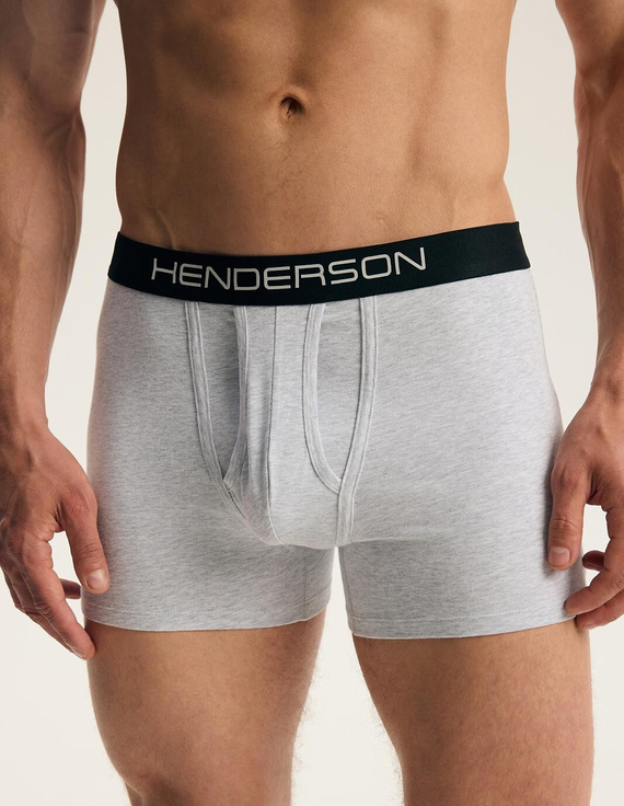 Bokserki męskie Henderson 45473 Fade 2-pak in cotone con elastico largo e logo