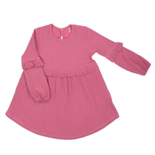 216167 Lala - Abito Nicol per bambina, cotone, manica lunga