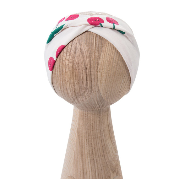 Fascia capelli bambina Eevi Cherry cotone elastica comoda