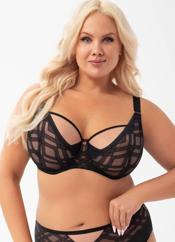 Gorsenia K 897 Estelle Reggiseno nero morbido