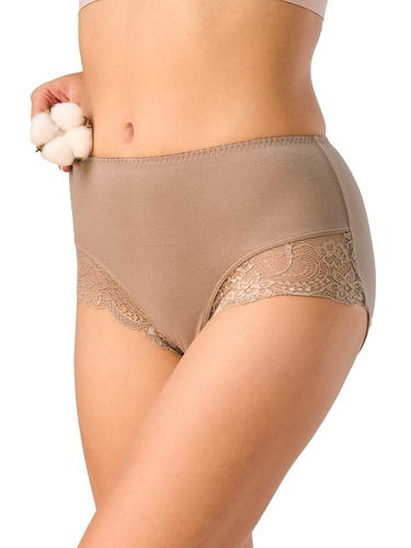 Slip donna Key LPF 111 in cotone con pizzo e vestibilità comfort