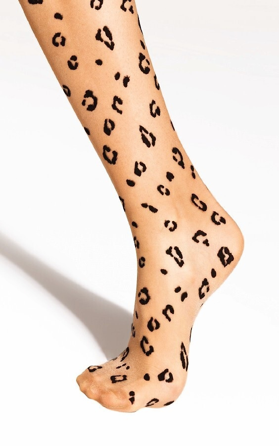 Calzettoni di tendenza.28 20 den Gatta daino - guardolo screziato, senza pressione