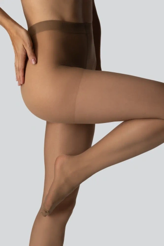 Mona Viola collant donna 20 DEN classici lucidi con punta rinforzata glace