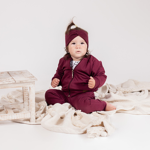 217274 Alisa Nicol - pantaloni in cotone, bordeaux