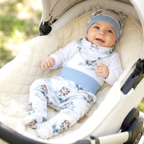 NINI ABK-0058/PIL completo neonato 4 pezzi Baby Bear Pilot
