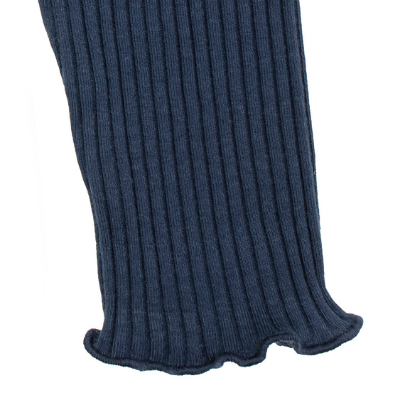 141524 Leggings Nicol a coste per bambina - cotone con elastan, volant, blu navy