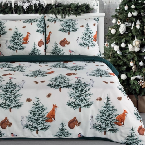 Roland Natale biancheria da letto in microfibra Eurofirany - verde decorato con una stampa affascinante