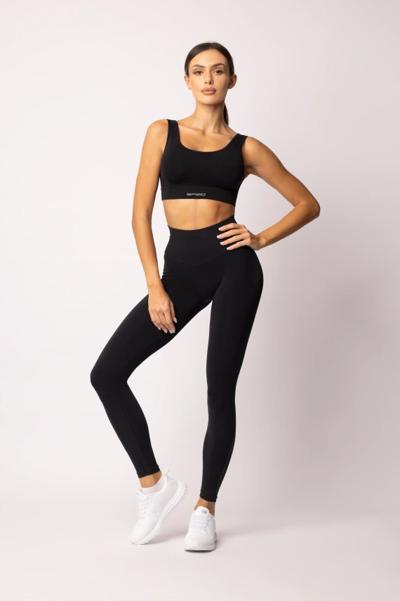 Leggings da donna SPAIO Flex Innergy 2.0 nero - senza cuciture, supporto per il recupero