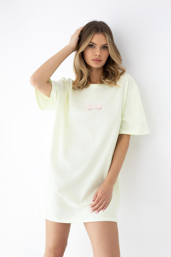 Camicia da notte Savanna Sensis lime cotone leggera e comoda