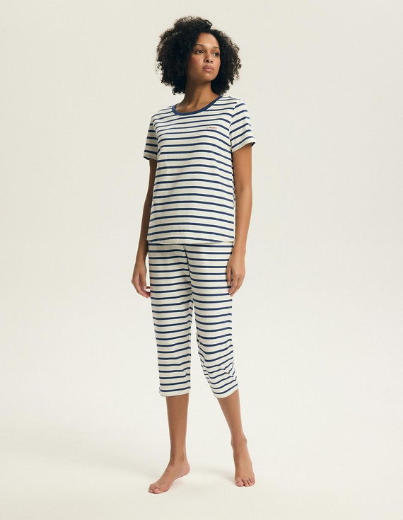 Pigiama donna 45316 Eulana 100% cotone 7/8