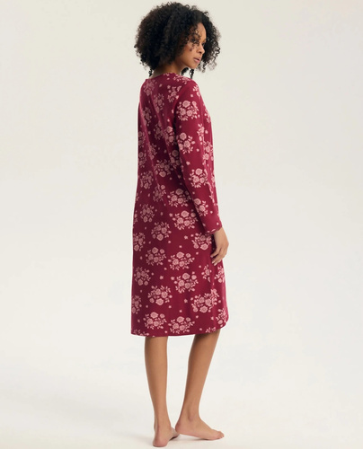 Henderson Greta 45407 Camicia da Notte 100% Cotone Pizzo Carmine