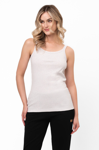 T-shirt Salsa da donna con spalline sottili - Moda italiana - melange chiaro