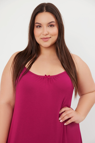 Camicia da notte, cinturino stretto Moda italiana - vino