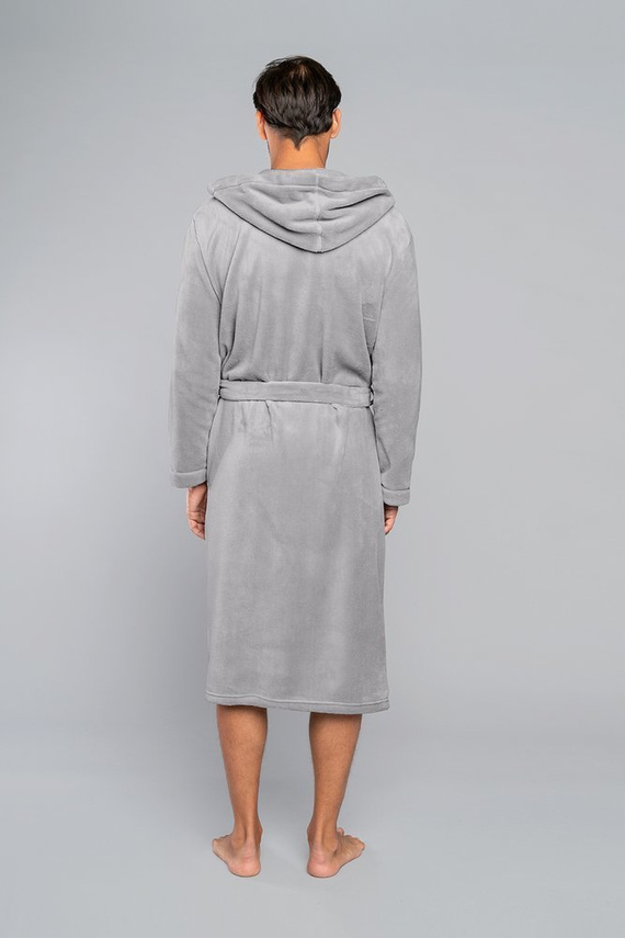 Mimas Accappatoio da uomo con cappuccio Moda italiana - cammello