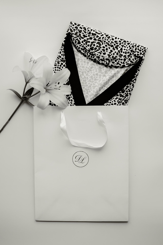 853 Kendall De Lafense - Camicia da notte in viscosa Panther - camouflage ecru