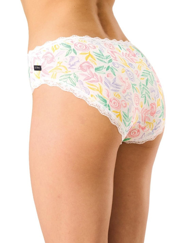 Slip donna midi LPC 576 B26 Key – viskosa con bordo in pizzo, 2 pezzi Key