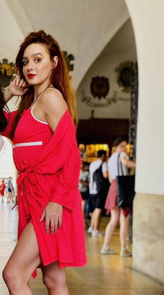 915 Pigiama da donna Dots Forex - lampone