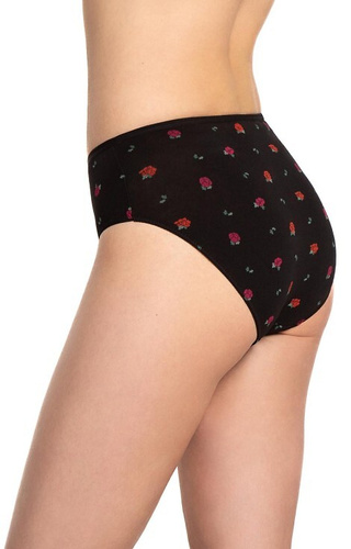 L-122BI-61 Mutandine Lama da donna 3 pezzi, cotone, taglio classico